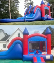 (WATERSLIDE) Red & Blue Double Lane Combo